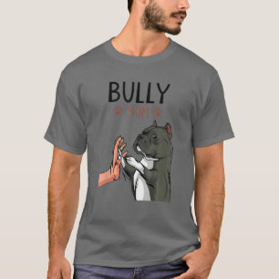Womens American Bully Mom Dog Mama Dog Holder T-Shirt