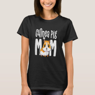 Womens American Guinea Pig Mom Women Girls Furry T-Shirt