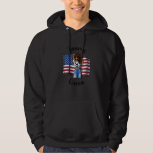 Womens American Taurus Queen Afro African Zodiac U Hoodie