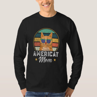 Womens americat mum mum Feline T-Shirt