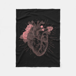 Women's Anatomical Heart Human Heart Anatomy Shirt Fleece Blanket