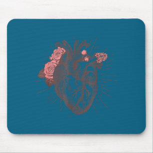 Women's Anatomical Heart Human Heart Anatomy Shirt Mouse Pad