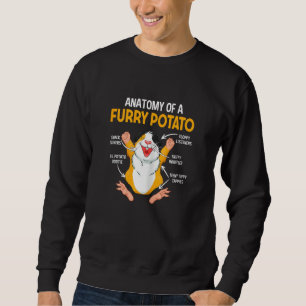 Womens  Anatomy Of A Furry Potato Guinea Pig  Pet  Sweatshirt