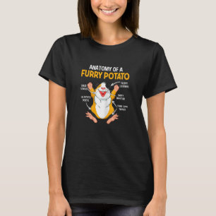Womens Anatomy Of A Furry Potato Guinea Pig Pet T-Shirt