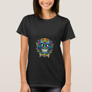 Womens Ancient Warrior Ethnic Aztec Mask People Ci T-Shirt