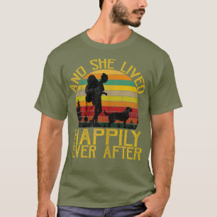 Womens And She Lived Happily Ever After Camping T-Shirt