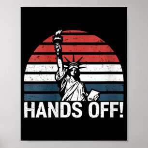 Womens Anti Maga Resistance Statue Of Liberty Hand Poster