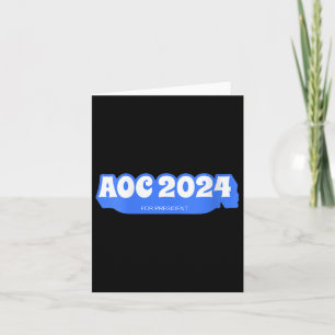 Womens Aoc 2024 American Vintage V-neck Card