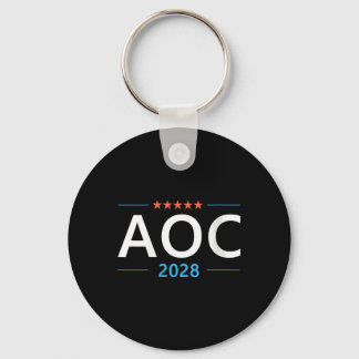 Womens Aoc 2028 Alexandria Ocasio-cortez For Presi Key Ring