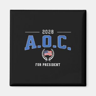 Womens Aoc 2028 For President Alexandria Ocasio-co Magnet