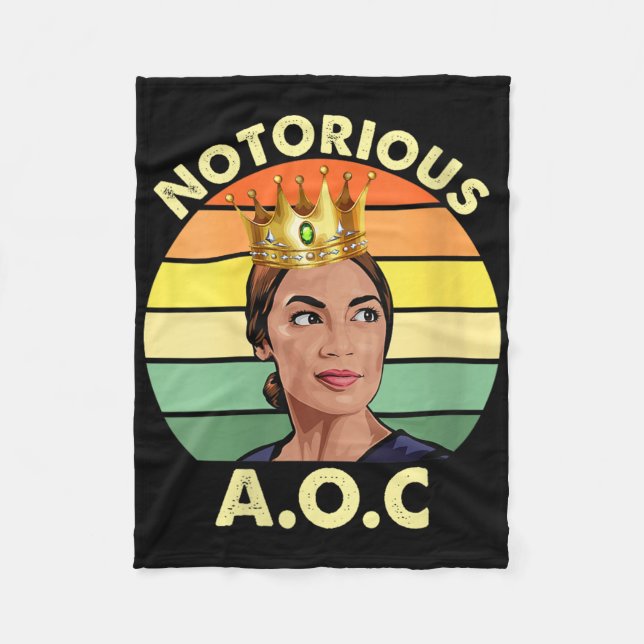 Womens Aoc Alexandria Ocasio-cortez First Female P Fleece Blanket (Front)