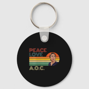 Womens Aoc Alexandria Ocasio-cortez First Female P Key Ring