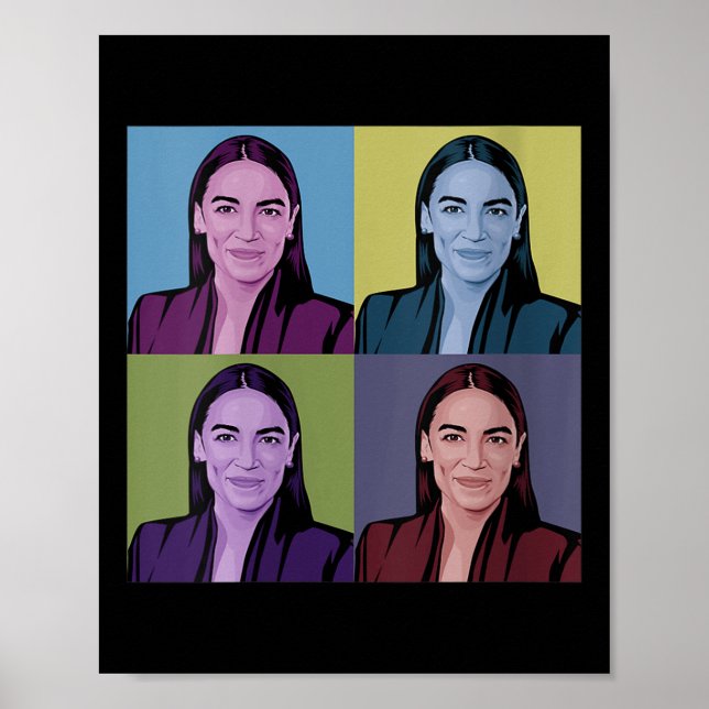Womens Aoc Alexandria Ocasio-cortez First Female P Poster (Front)