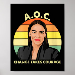 Womens Aoc Alexandria Ocasio-cortez First Female P Poster