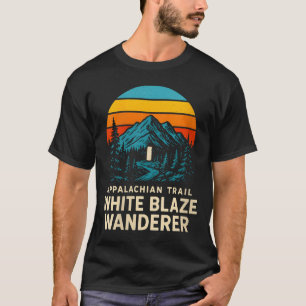 Womens Appalachian Trail White Blaze Wanderer Retr T-Shirt