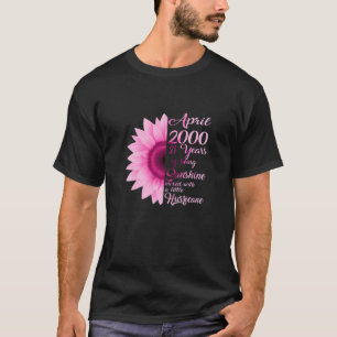 Womens April Girl 2000 T 21 Years Old 21St Birthda T-Shirt