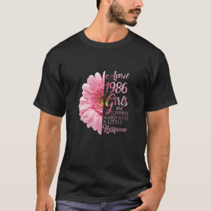 Womens April Girls 1986 35Th Birthday Gifts 35 Yea T-Shirt