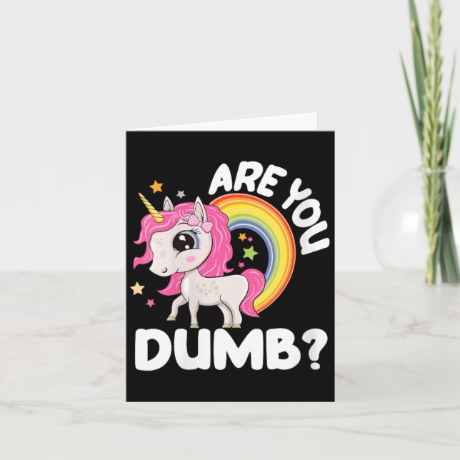 Womens Are Dumb Funny Quotes Sayings Sarcasm Card (Front)