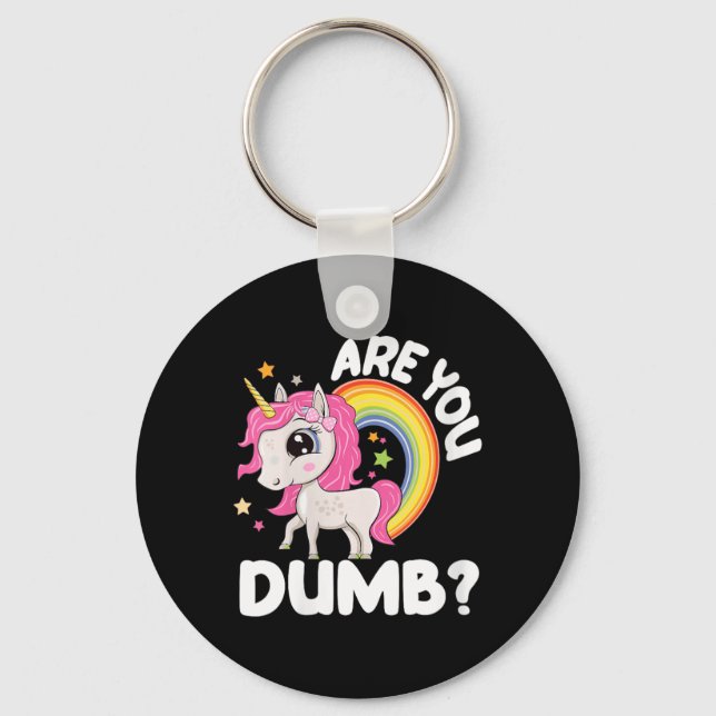 Womens Are Dumb Funny Quotes Sayings Sarcasm Key Ring (Front)