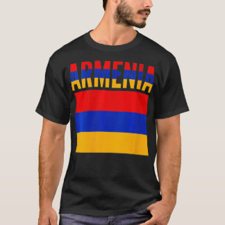 Womens Armenian Gift  Armenia Country Flag VNeck1  T-Shirt