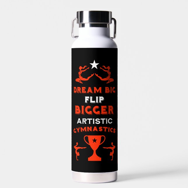 Women's Artistic Gymnastics Water Bottle (Front)