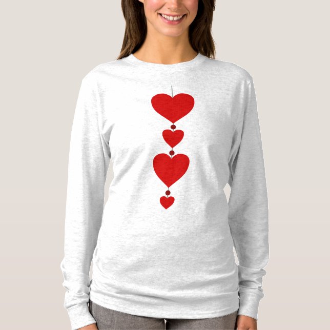 Women's Ash Valentine's Long Sleeve T-Shirt (Front)