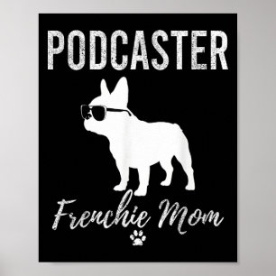 Womens Aster Frenchie Mom Shirt Funny Dog Lover Gi Poster