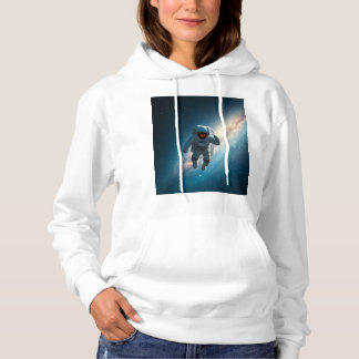 Women's Astronaut Space Galaxy Pullover Hoodie