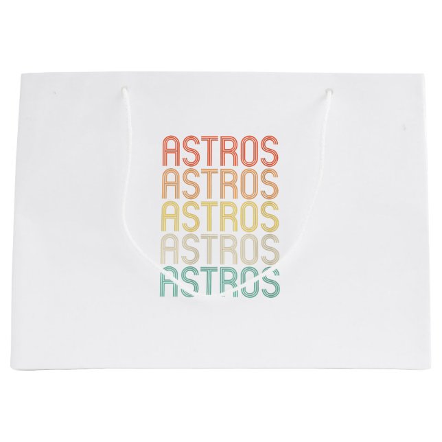 Womens Astros  Large Gift Bag (Front)