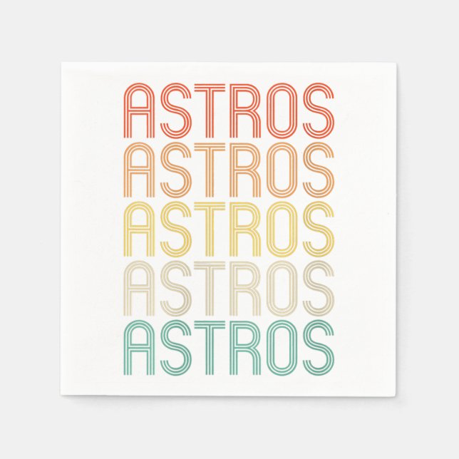 Womens Astros  Napkin (Front)