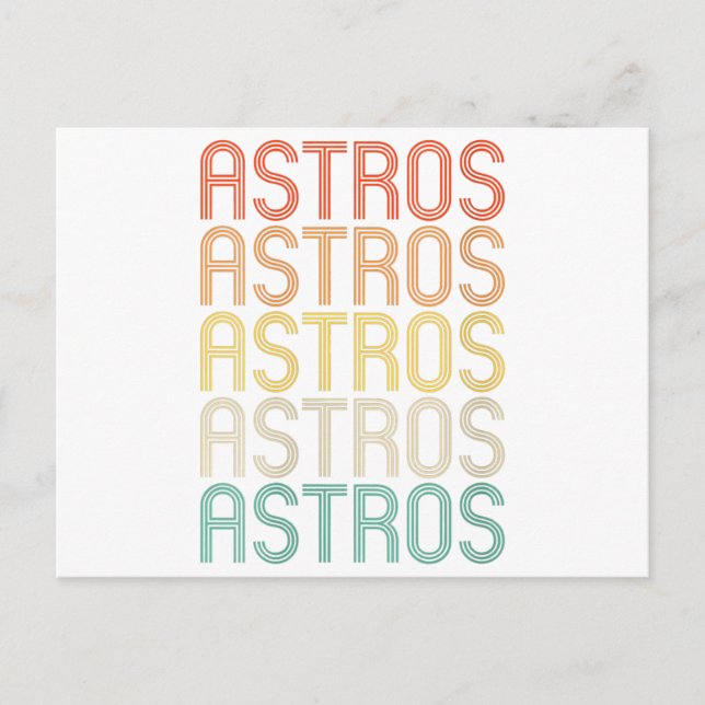 Womens Astros  Postcard (Front)