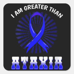Womens Ataxia Awareness Neurological Sign Hemiatax Square Sticker