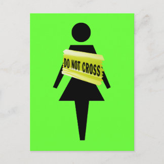 Women's attitude funny women's postcard