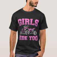 Womens ATV Funny Four Wheeler Quad Bike Girls Ride