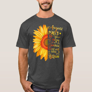 Womens August Girls 1983 Birthday Gift 39 Years Ol T-Shirt