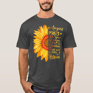 Womens August Girls 1983 Birthday Gift 39 Years Ol T-Shirt