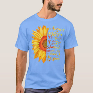 Womens August Girls 1985 Birthday Gift 37 Years Ol T-Shirt