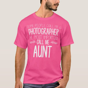 Womens Aunt Photographer Shirts Photography Auntie