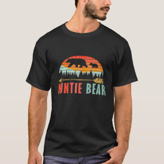 Womens Auntie Bear Outdoor Vintage Camping For Aun T-Shirt