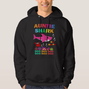 Womens Auntie Shark Shirt Matching Family Mother's