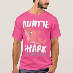 Womens Auntie SharkGift From Niece Nephew  T-Shirt