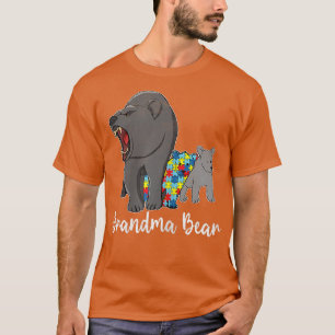 Womens Autism Awareness Mama Bear Puzzle Piece Aut T-Shirt