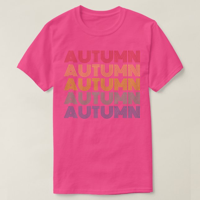 Womens Autumn Wordmark Pattern Personalized Name R T-Shirt (Design Front)