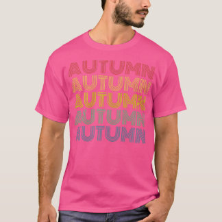 Womens Autumn Wordmark Pattern Personalized Name R T-Shirt