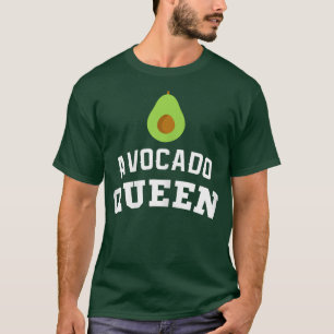 Womens Avocado queen tee for girls and women