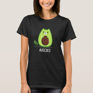 Womens Avocato Cat Avocado Fruit Lover Guacamole T-Shirt