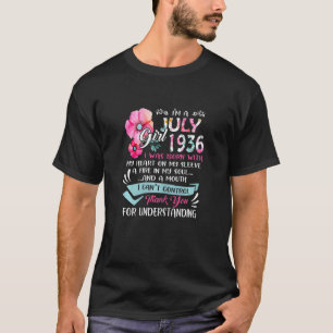 Womens Awesome Since 1936 86th Birthday I'm A July T-Shirt