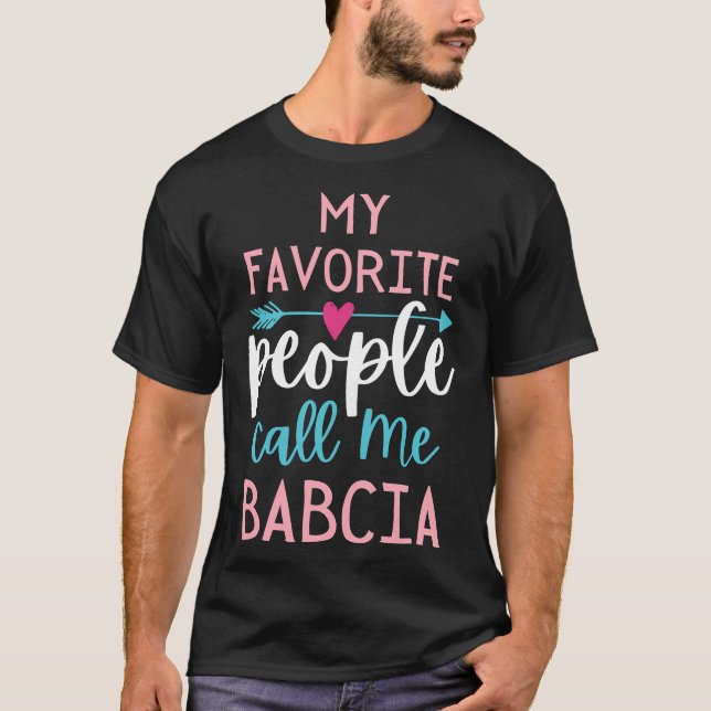 Womens Babcia Favourite Grandma Polish Grandmother T-Shirt (Front)