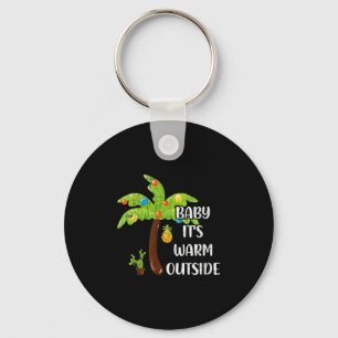 Womens Baby It's Warm Outside Funny Christmas In J Key Ring