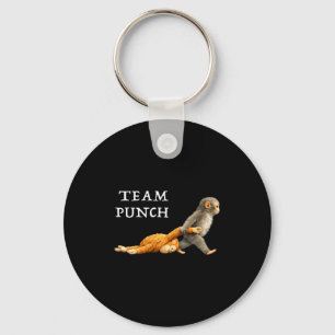 Women's baby monkey punch team punch key ring